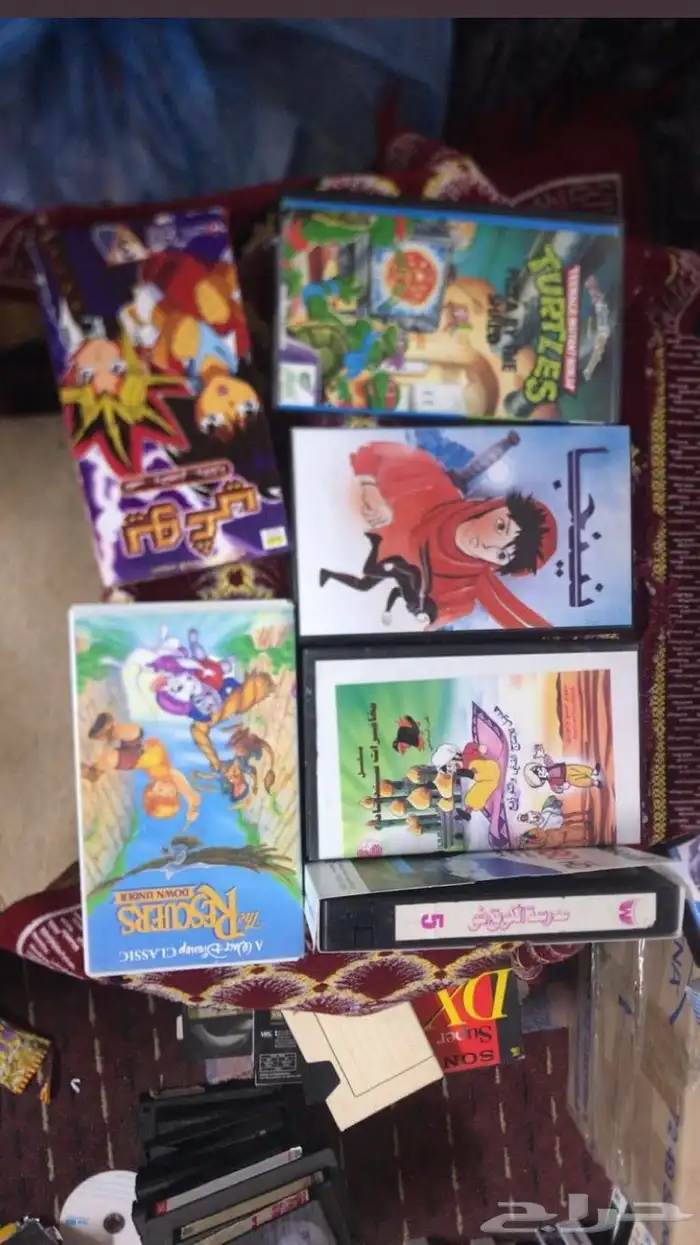 للبيع اشرطة فديو مغامرات وافلام كارتون قديمة 0