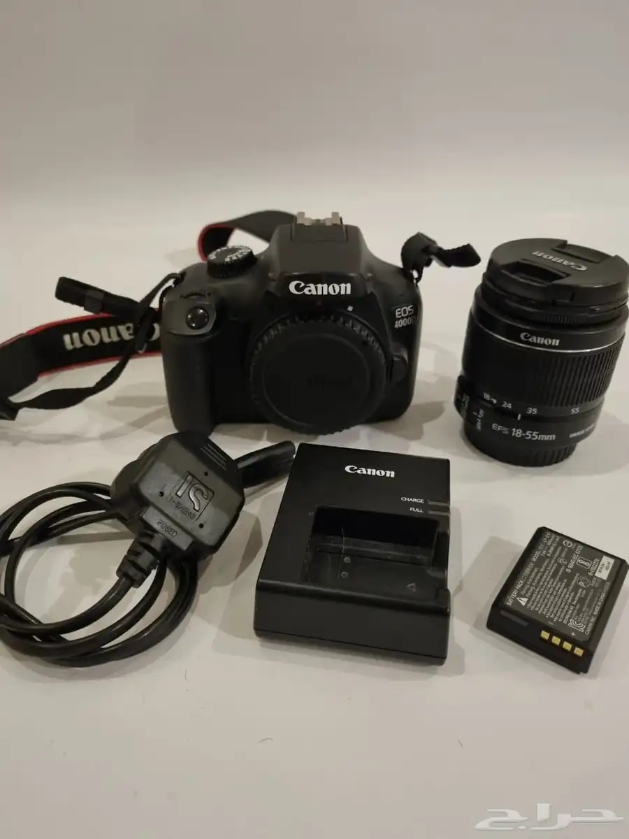 كاميرا كانون 4000D استخدام بسيط مع عدسة canon camera 1