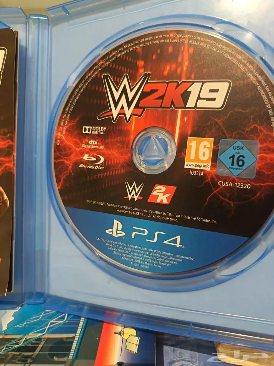 للبيع شريط WWE 2K19 (PS4) شغال على PS4 و PS5 2