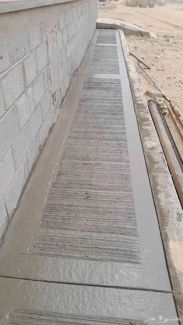 تشطيب الخرسانة بالفرشاة الزخرفية 1
