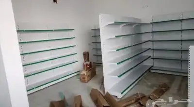 رفوف سوبر ماركت بقالةاستندات صيدلية خانات مستودع جديدومستخدم 0