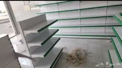 رفوف سوبر ماركت بقالةاستندات صيدلية خانات مستودع جديدومستخدم 1