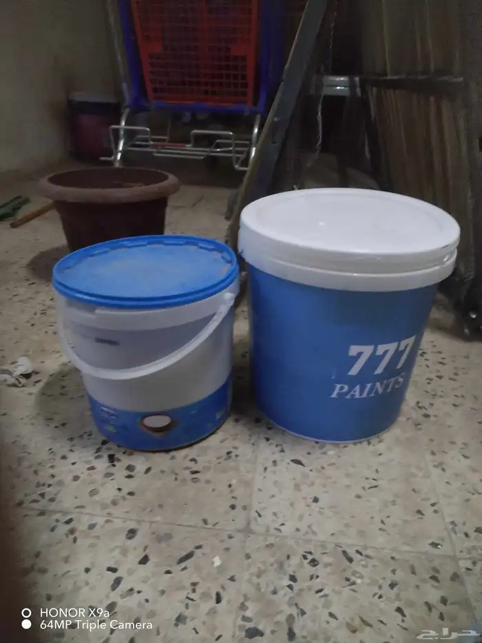 سطول بلاستيك كمية مع غطا او بدون 2