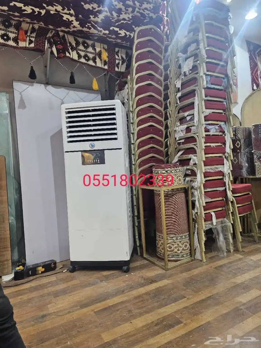 مكيفات ايجار تاجير كراسي طاولات سواتر الرياض حي الملقا 0