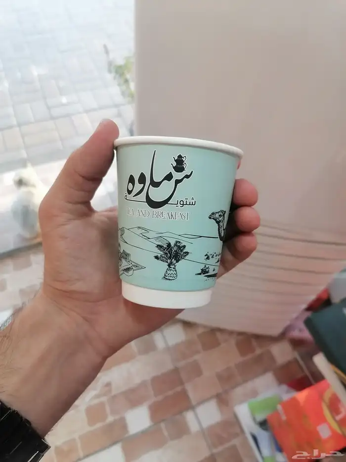 طباعة أكواب ورقية دبل وسنقل جميع المقاسات 12