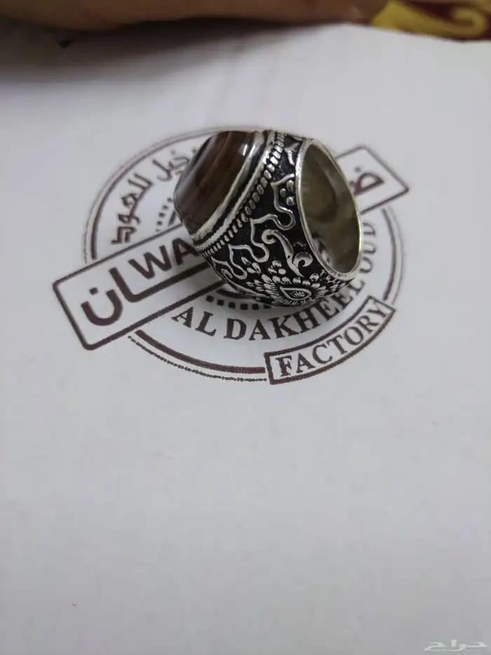 خاتم فضه عقيق يماني سليماني 9