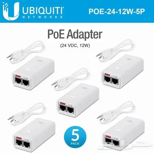 محول POE Adapter   موديل POE-24-12W-5P 1