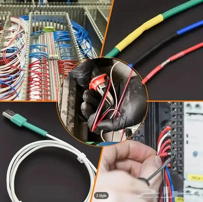 142 أنبوب حراري لحماية و تغليف الوايرات - حماية واير الجوال 6