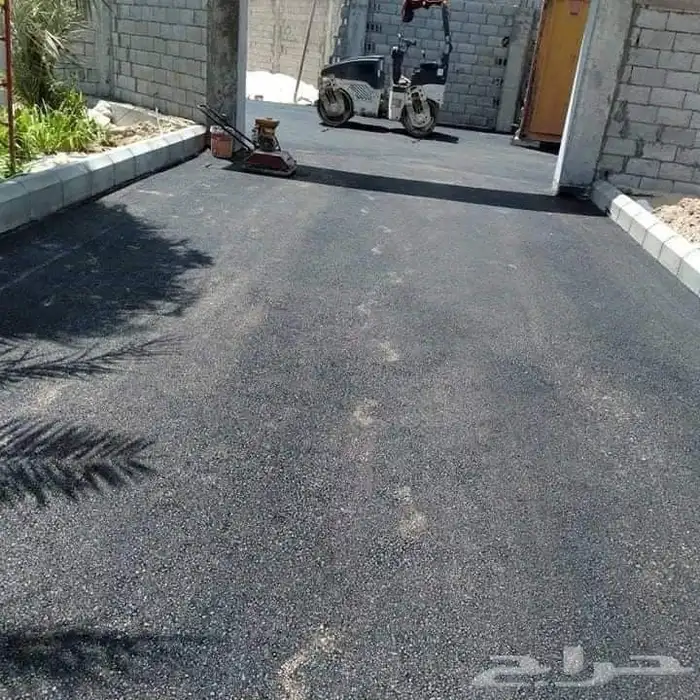 مقاول اسفلت مع مواد بدون مواد 7