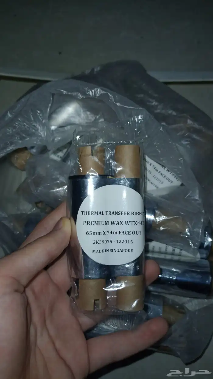 شريط نقل الشمع الحراري لطابعة ملصقات 1