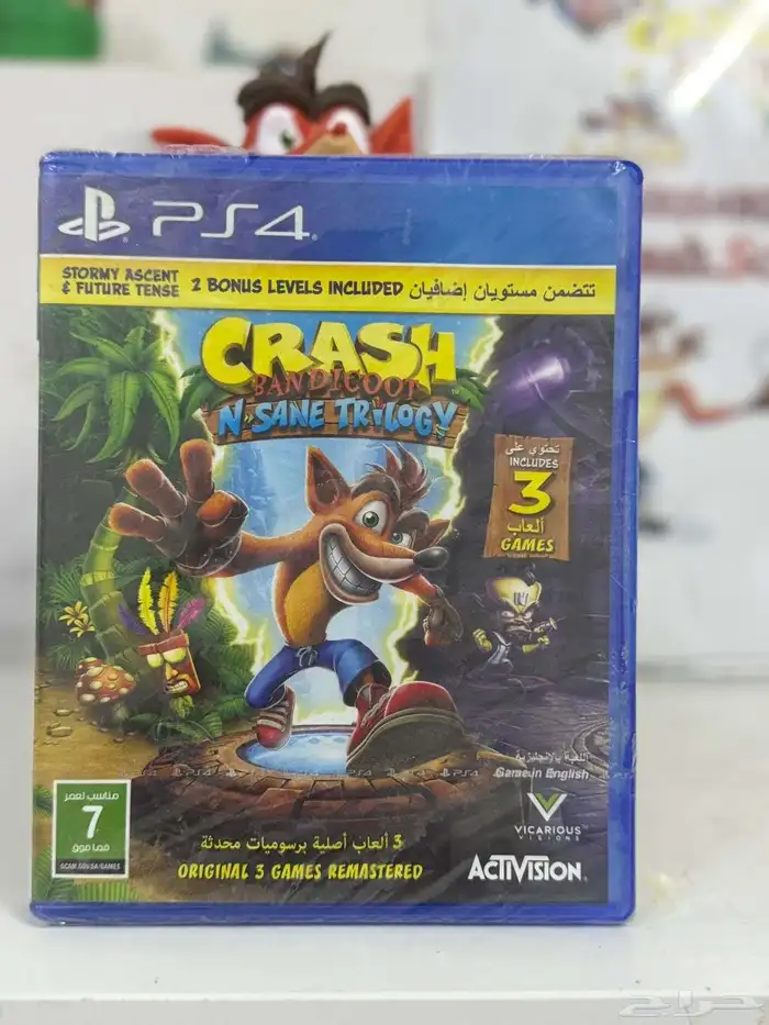 شريط Crash PS4 جديد   120 ريال 0