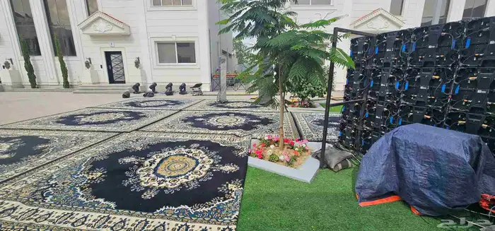 تنفيذ فعاليات وتأجير إضاءة ونظام صوتي وشاشات ومسرح وتراس 2