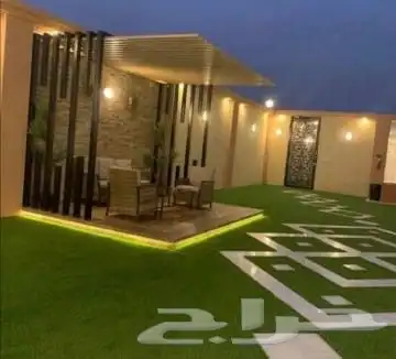 تنسيق.حدايق الطايف.مظلالت.جلست.عرف.زجاج.شلالت.عشب 8