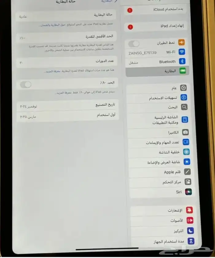 ابل ايباد الجيل العاشر الون فضي 3