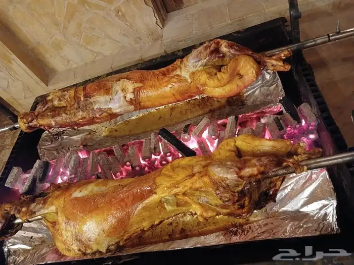 خروف الجمر من مزرعتنا  عند الطلب يتم تقديم   رز بشاور بالزب 9