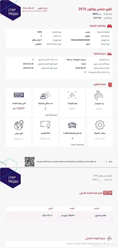 جمس يوكن xl طويل مخزن 2010 اسود 37