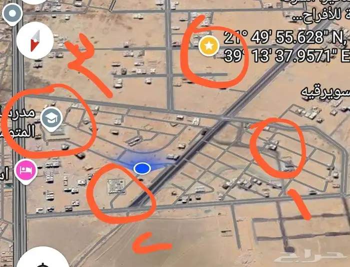 قطعة ارض على واجهتين مساحة 300 م مقابل مسجد قائم وحديقة 5