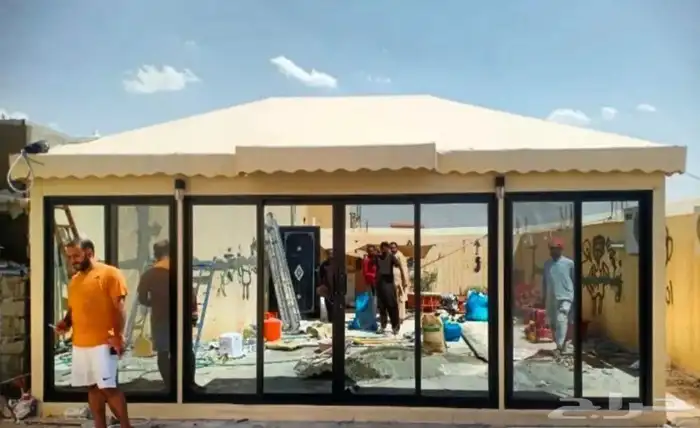 ملاحق ساندوتش بانل سمنت بورد مجالس زجاجية خيام ملكيه مظلات 17