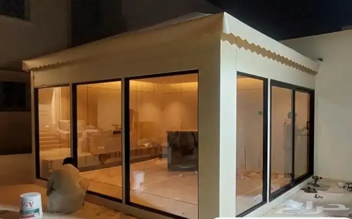 ملاحق ساندوتش بانل سمنت بورد مجالس زجاجية خيام ملكيه مظلات 7