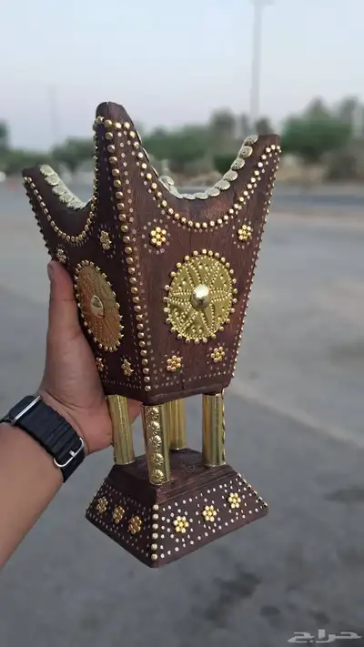 مباخر حائلية خشب أثل ناشف بعدة مقاسات 7