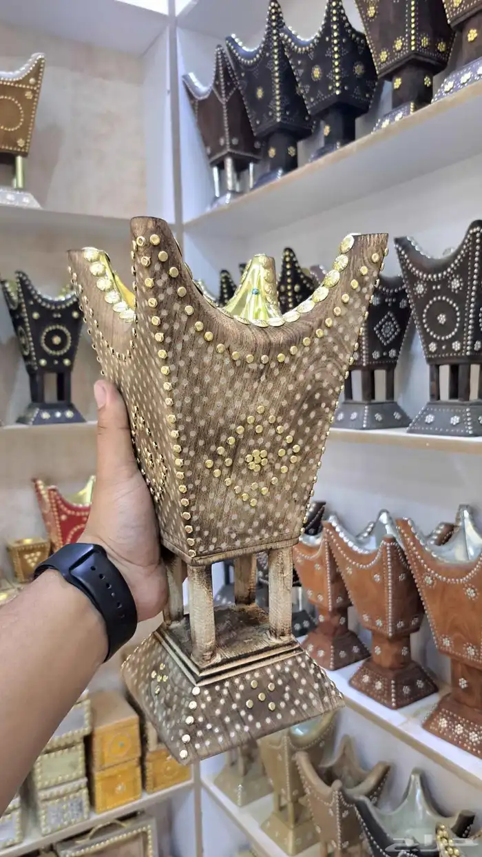 مباخر حائلية خشب أثل ناشف بعدة مقاسات 5