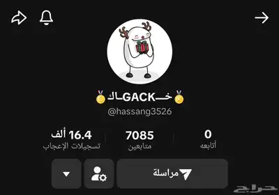 حساب حسابات تيك توك من 5k إلى 300k 24
