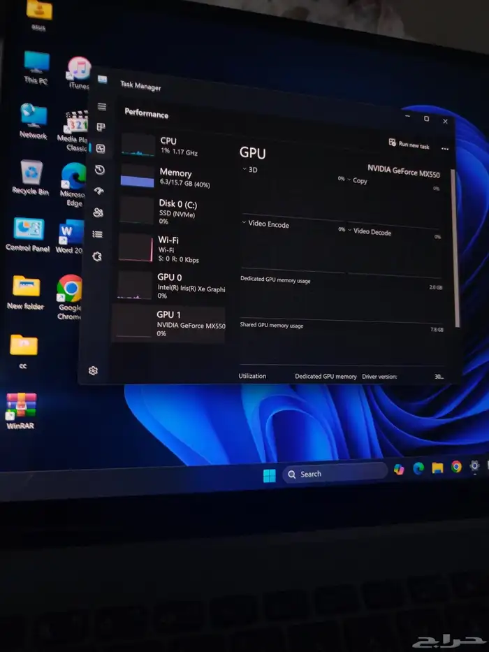 لابتوب ASUSZENBOOK OLED شبه جديد 8