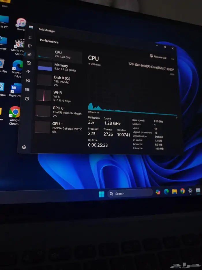 لابتوب ASUSZENBOOK OLED شبه جديد 6
