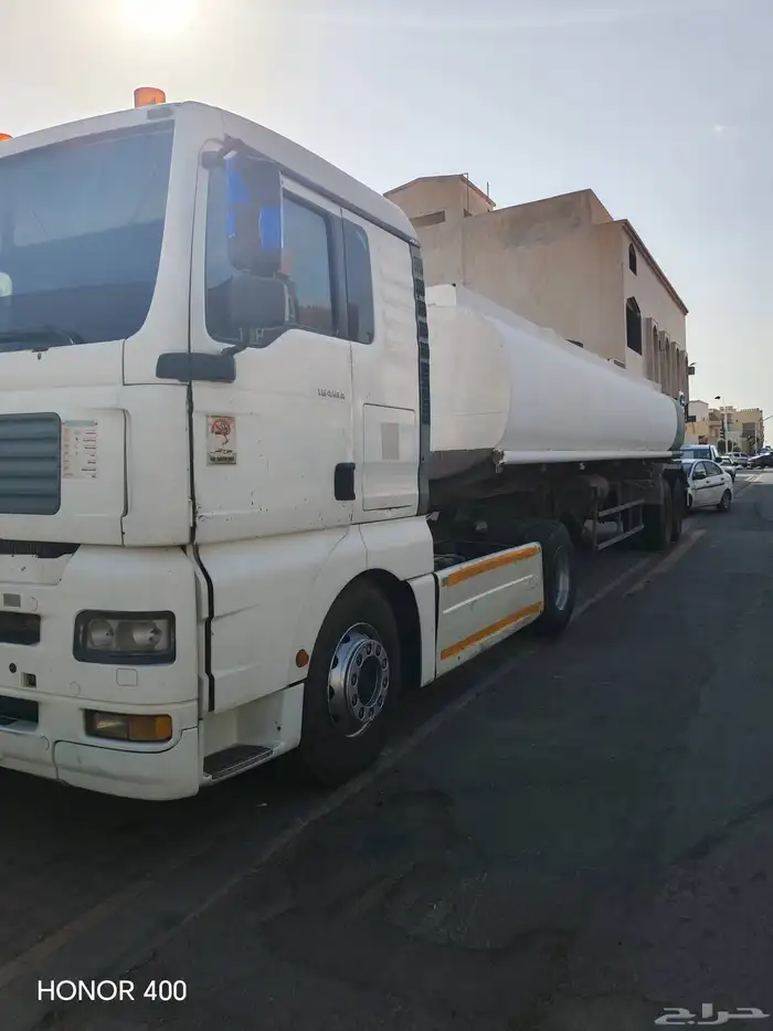 تريلة مان 2006 مع التانكي للبيع 0