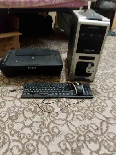 طابعه وماوس لوحه المفاتيح مع جهاز بدوون هارد ذاكره 0