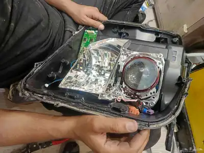 عدسات السيارات انوار زنون محولات شمعات اسطبات تفصيل اصلاح نو 25