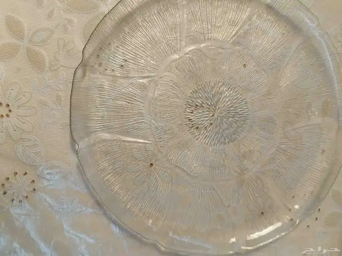 صحن زجاجي شفاف 0
