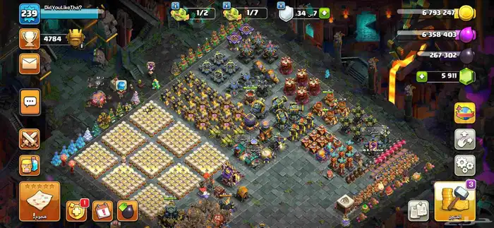 حساب كلاش اوف كلانس تاون 17 شبه ماكس 0