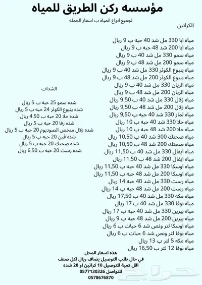 مياه شرب معباه بسعر مناسب 0