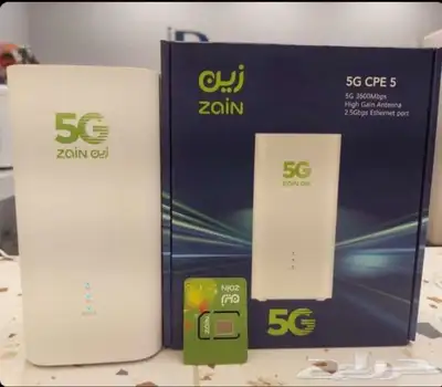 شبكه انترنت من زين عرض علي راوتر 5G 0