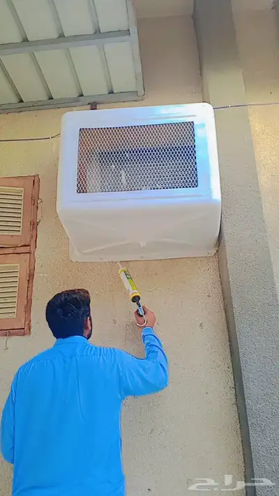 غطا مكيف خارجي في برجيلس شفات شباك طاردالحمام مع تركيب 0