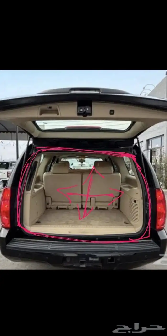 ربل شنطة خلفي داير مادار نظيف يركب جمس تاهو 1