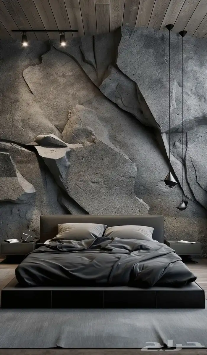 شلالات اندنيسي ونوفير مياه صخريه وجلاسات جزوع اشجار 0