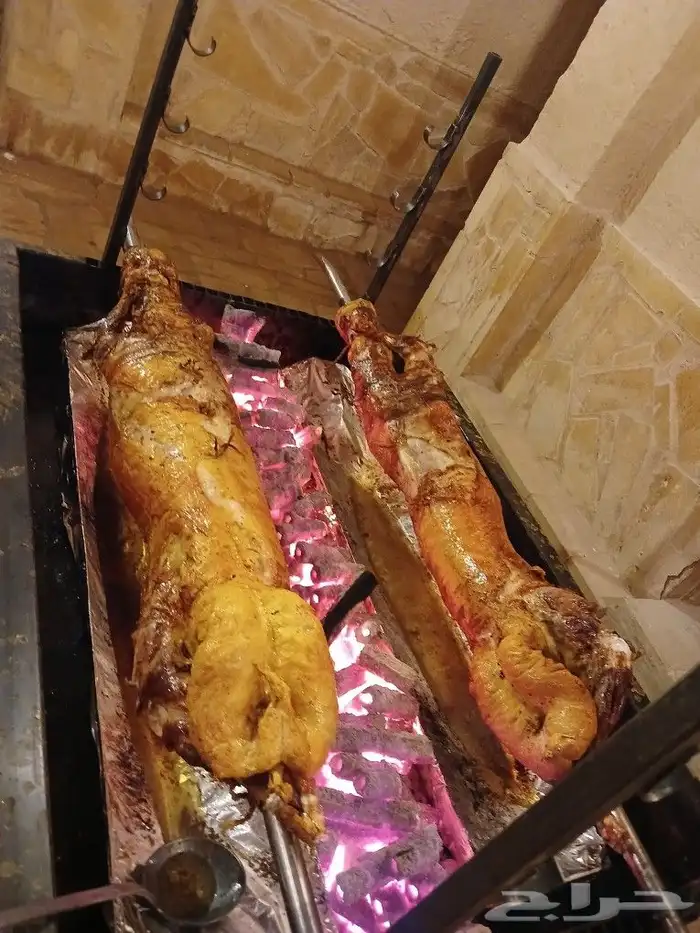 خروف الجمر من مزرعتنا  عند الطلب يتم تقديم   رز بشاور بالزب 3