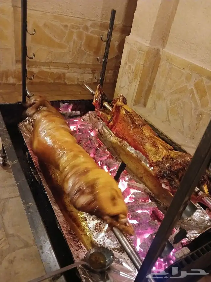 خروف الجمر من مزرعتنا  عند الطلب يتم تقديم   رز بشاور بالزب 6