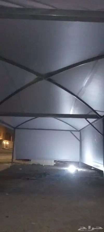 مظلات سيارات سواتر حديد سندويش بنل 3