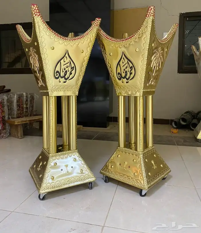 مباخر حائلية خشب أثل ناشف بعدة مقاسات 19