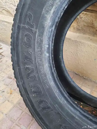 كفرين دنلوب مستعملة نظيفة مقاس 265 65 17 للبيع 6