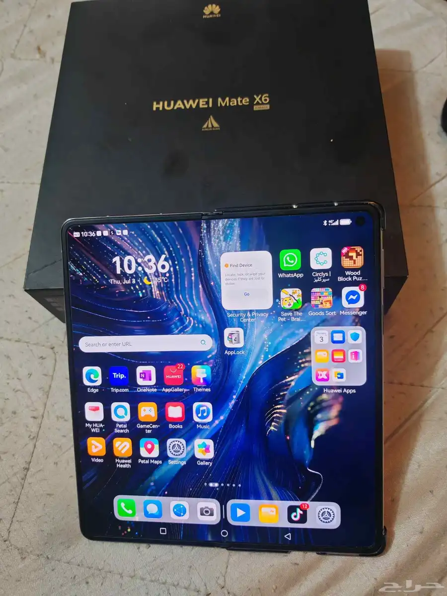 Huawei mate x very good condition price 3 500 2