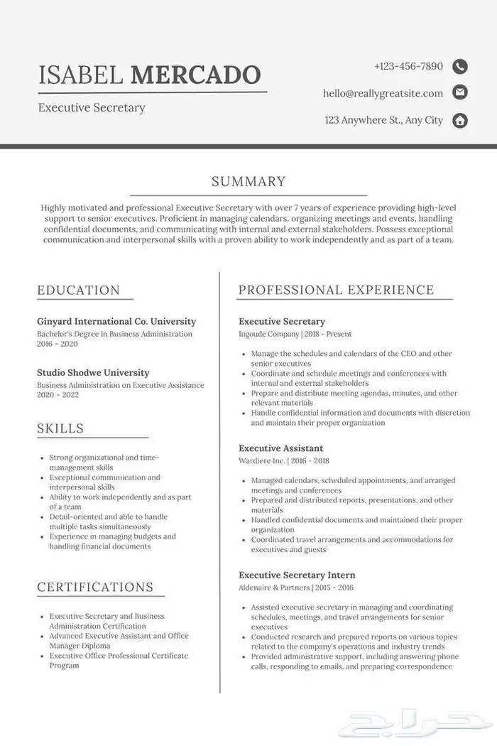 تصميم سي في احترافي سعر رمزي جدا 5