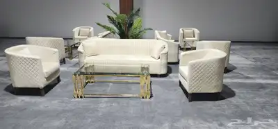 تاجير كوش كنب طاوله استقبال طاوله ضيافه كراسي شفاف طاوله شفا 0