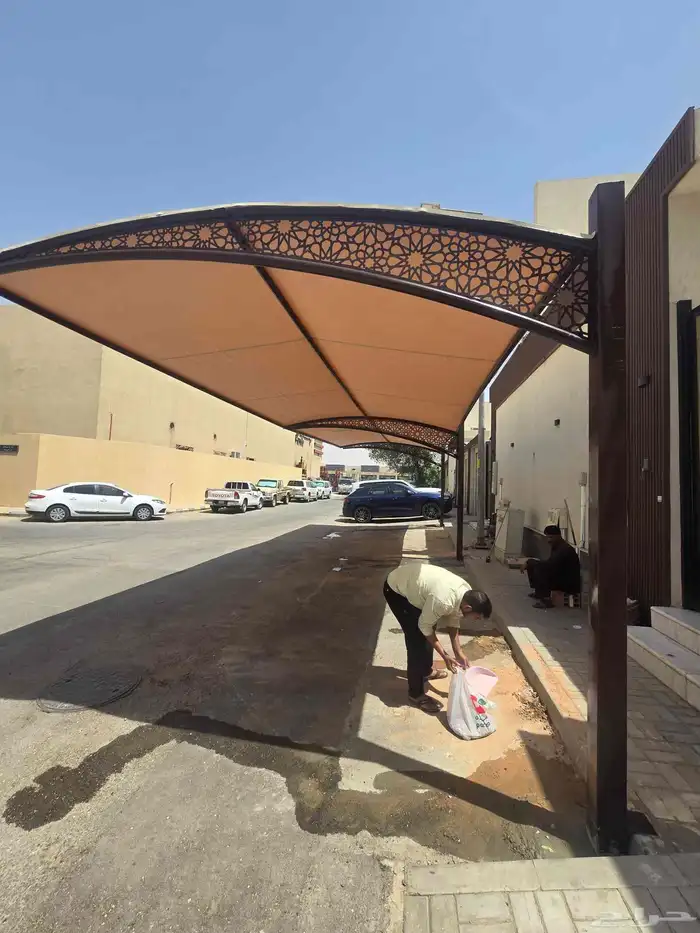 مظلات مواقف سيارات خارجيه وداخليه بشكل ليزر جميل 1