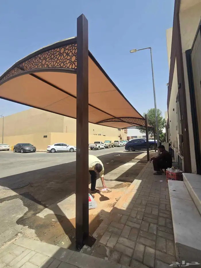 مظلات مواقف سيارات خارجيه وداخليه بشكل ليزر جميل 2