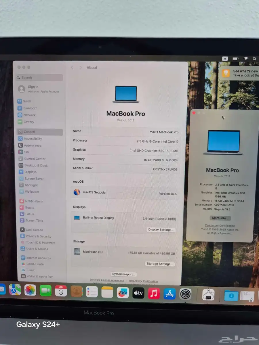 Apple MacBook Pro A1990 (15   2018) Core i9 7