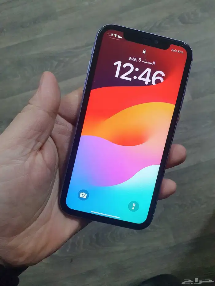 ايفون 11 السعه 64 بطاريه 100 2